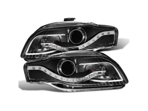 CG AUDI A4 05-09 PROJECTOR HEADLIGHT BLACK CLEAR(R8 LED STYLE) 02-AZ-AA407-PBC PAIR NON for HID mode CG AUDI A4 05-09 PROJECTOR HEADLIGHT BLACK CLEAR(R8 LED STYLE) 02-AZ-AA407-PBC PAIR NON for HID mode