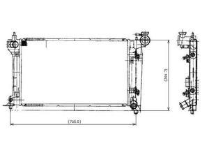 Denso 03-08 Pontiac Vibe/03-08 Toyota Corolla/03-08 Toyota Matrix Radiator 221-0514 Denso 03-08 Pontiac Vibe/03-08 Toyota Corolla/03-08 Toyota Matrix Radiator 221-0514