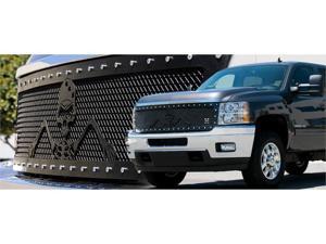 T-REX 2007-2011 Chevrolet Silverado 1500 URBAN ASSAULT "GRUNT" - Studded Main Grille w/ Soldier - Black OPS Flat Black - Custom 1 Pc Style (Replaces OE Grille) (UPS OS3) FLAT BLACK 7111116 T-REX 2007-2011 Chevrolet Silverado 1500 URBAN ASSAULT "GRUNT" - Studded Main Grille w/ Soldier - Black OPS Flat Black - Custom 1 Pc Style (Replaces OE Grille) (UPS OS3) FLAT BLACK 7111116