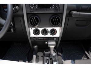 T-REX 2007-2010 Jeep Wrangler T1 Series Interior Dash Trim - Climate Control Panel MACHINED 10488 T-REX 2007-2010 Jeep Wrangler T1 Series Interior Dash Trim - Climate Control Panel MACHINED 10488