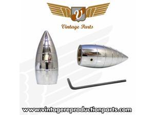 Vintage Bullet Ribbed Wiper Caps - 1 pair VPAWC2 Vintage Bullet Ribbed Wiper Caps - 1 pair VPAWC2