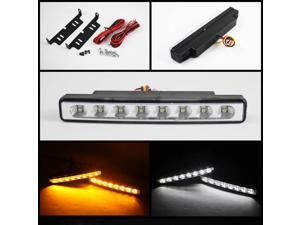 Spyder Auto DRL 0.5W LED w/ Amber Signal Lights - Chrome 5014924 Spyder Auto DRL 0.5W LED w/ Amber Signal Lights - Chrome 5014924
