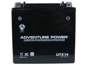UPG Adventure Power UTX14 Sealed AGM Power Sports Battery 46032 UPG Adventure Power UTX14 Sealed AGM Power Sports Battery 46032