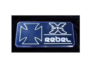T-REX "Rebel" Series - Body Side Badges - 1 Pc - Black/ Machine BLACK/MACH 6900013 T-REX "Rebel" Series - Body Side Badges - 1 Pc - Black/ Machine BLACK/MACH 6900013