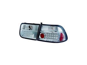 IPCW Tail Lamp LED LEDT-729C2 96-00 Honda Civic Crystal Clear IPCW Tail Lamp LED LEDT-729C2 96-00 Honda Civic Crystal Clear