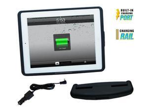 iPad 2 Power Case and Head Rest Mount, with power charging adapter, rubber black finish iPad 2 Power Case and Head Rest Mount, with power charging adapter, rubber black finish