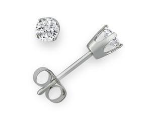 Amanda Rose Collection 4 Karat White Gold Diamond Stud Earrings 1/4 Carat tw. Amanda Rose Collection 4 Karat White Gold Diamond Stud Earrings 1/4 Carat tw.