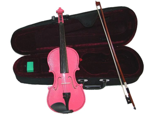 Merano MV400 1/10 Size Pink Ebony Fitted Violin with Case and Bow Merano MV400 1/10 Size Pink Ebony Fitted Violin with Case and Bow