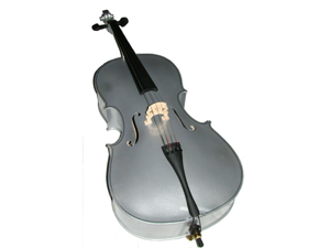 Merano MC100SV 1/4 Size Silver Cello with Bag and Bow Merano MC100SV 1/4 Size Silver Cello with Bag and Bow