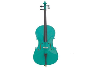 Merano MC100GR 1/4 Size Green Cello with Bag and Bow Merano MC100GR 1/4 Size Green Cello with Bag and Bow