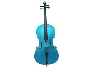 Merano MC100DBL 1/4 Size Blue Cello with Bag and Bow Merano MC100DBL 1/4 Size Blue Cello with Bag and Bow