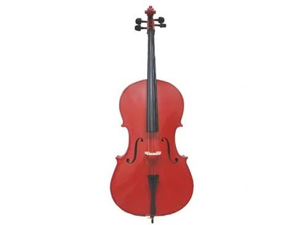 Merano MC100RD 4/4 Size Red Cello with Bag and Bow Merano MC100RD 4/4 Size Red Cello with Bag and Bow