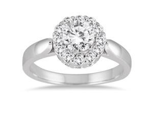 1.00 Carat Diamond Engagement Ring in 14K White Gold 1.00 Carat Diamond Engagement Ring in 14K White Gold
