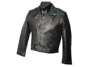 Black Leather Men's Biker Jacket (#297-0) Black Leather Men's Biker Jacket (#297-0)