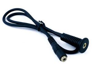 Flush Mount 3.5mm female auxiliary cable 1.5 FT Flush Mount 3.5mm female auxiliary cable 1.5 FT