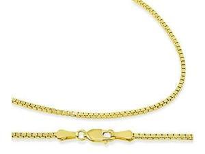 14k Yellow Gold Box Chain Solid Necklace 1mm - 20 inch 14k Yellow Gold Box Chain Solid Necklace 1mm - 20 inch