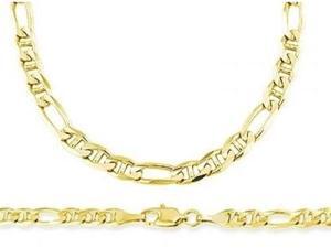 14k Yellow Gold Figaro Gucci Link Bracelet Solid 6mm 8 inches 14k Yellow Gold Figaro Gucci Link Bracelet Solid 6mm 8 inches