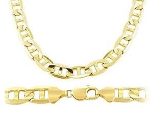 Mens 14k Yellow Gold Bracelet Gucci Mariner Solid Link 7.7mm 8.5 inch Mens 14k Yellow Gold Bracelet Gucci Mariner Solid Link 7.7mm 8.5 inch