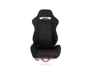 CPA1013 Black Cloth with Suede Insert Universal Racing Seats CPA1013 Black Cloth with Suede Insert Universal Racing Seats