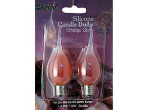 Pack of 2 Orange Glow Silicone Electric Candle Lamp Replacement Bulbs #6201-72 Pack of 2 Orange Glow Silicone Electric Candle Lamp Replacement Bulbs #6201-72