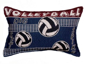 Set of 2 Volleyball Spike Decorative Throw Pillow 9" x 12" Set of 2 Volleyball Spike Decorative Throw Pillow 9" x 12"