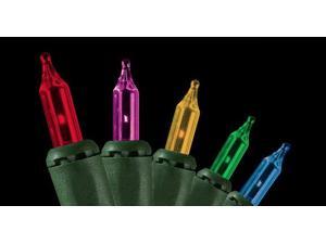 Set of 300 Multi-Color Everglow Mini Christmas Lights - Green Wire Set of 300 Multi-Color Everglow Mini Christmas Lights - Green Wire