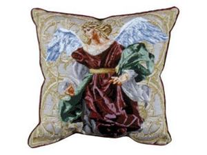 Set of 2 Inspirational Angels of Hope Red Decorative Tapestry Throw Pillows 17” Set of 2 Inspirational Angels of Hope Red Decorative Tapestry Throw Pillows 17”