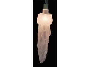 Set of 10 Frosted & Sugared Icicle Christmas Lights Set of 10 Frosted & Sugared Icicle Christmas Lights