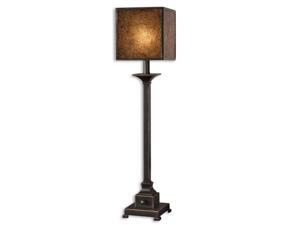 33" Rustic Bronze, Gold & Brown Crushed Glass Square Box Shade Buffet Table Lamp 33" Rustic Bronze, Gold & Brown Crushed Glass Square Box Shade Buffet Table Lamp