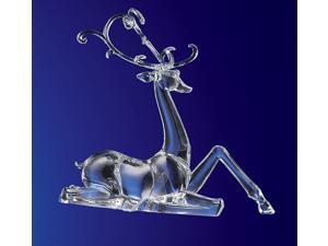 Icy Crystal Decorative Christmas Sitting Deer Figure 15.5" Icy Crystal Decorative Christmas Sitting Deer Figure 15.5"