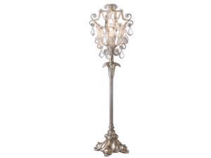 Pack of 2 Vintage French Silver Chandelier Accent Table Lamp Home Decor Pack of 2 Vintage French Silver Chandelier Accent Table Lamp Home Decor