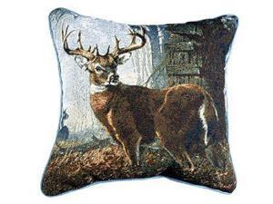 "Impending Challenge" Deer Hunting Hunter Throw Pillow 17" x 17" "Impending Challenge" Deer Hunting Hunter Throw Pillow 17" x 17"