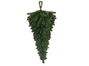 30" Two-Tone Canadian Pine Artificial Christmas Teardrop Door Swag - Unlit 30" Two-Tone Canadian Pine Artificial Christmas Teardrop Door Swag - Unlit