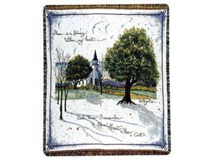 Religious "How Great Thou Art" Church Woven Afghan Throw Blanket 50" x 60" Religious "How Great Thou Art" Church Woven Afghan Throw Blanket 50" x 60"