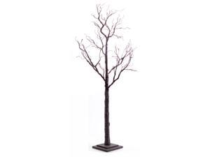 5' Pre-Lit Black Glitter Swirly Artificial Halloween Tree - Orange LED Lights 5' Pre-Lit Black Glitter Swirly Artificial Halloween Tree - Orange LED Lights