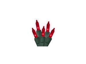 Set of 140 Red Everglow Chasing Mini Christmas Lights - Green Wire Set of 140 Red Everglow Chasing Mini Christmas Lights - Green Wire