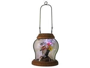 7" LED Lighted Solar Powered Outdoor Garden Lantern with Flowers 7" LED Lighted Solar Powered Outdoor Garden Lantern with Flowers