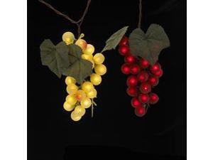 Tuscan Winery Grape Cluster Light Set- Red and Green 4 Bunches Tuscan Winery Grape Cluster Light Set- Red and Green 4 Bunches