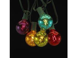 Multi-colored Glass Ball Light Set- 10 Lights on the Wire Multi-colored Glass Ball Light Set- 10 Lights on the Wire