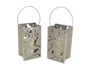 Pack of 4 Battery Operated LED Flameless Candle Lantern Luminaries with Birds and Butterflies 9" Pack of 4 Battery Operated LED Flameless Candle Lantern Luminaries with Birds and Butterflies 9"