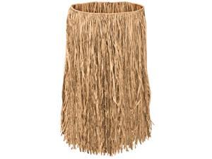 Club Pack of 12 Tropical Tan Adult Raffia Extra Sized Hula Skirts 36" Club Pack of 12 Tropical Tan Adult Raffia Extra Sized Hula Skirts 36"
