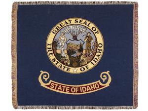Blue State Flag of Idaho Woven Tapestry Afghan Throw Blanket 60” x 50" Blue State Flag of Idaho Woven Tapestry Afghan Throw Blanket 60” x 50"