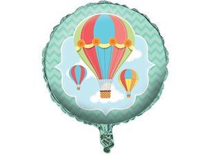 Pack of 6 Up, Up and Away Mint Green and Coral Baby Shower Party Tablecloth 54" x 102" Pack of 6 Up, Up and Away Mint Green and Coral Baby Shower Party Tablecloth 54" x 102"