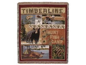 Rural Timberline “Hunt, Fish, Camp” Woven Tapestry Afghan Throw Blanket 50” x 60" Rural Timberline “Hunt, Fish, Camp” Woven Tapestry Afghan Throw Blanket 50” x 60"