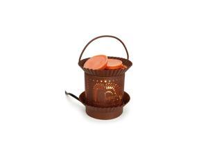8" Rustic Punched Tin Willow Tree Electric Decorative Candle Lamp Wax/Oil Warmer 8" Rustic Punched Tin Willow Tree Electric Decorative Candle Lamp Wax/Oil Warmer