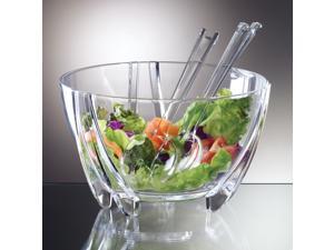 Clear Salad Bowl and Servers by Prodyne Clear Salad Bowl and Servers by Prodyne