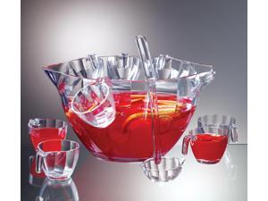 Clear Punch and Salad Bowl Combo - 12 Piece Set Clear Punch and Salad Bowl Combo - 12 Piece Set