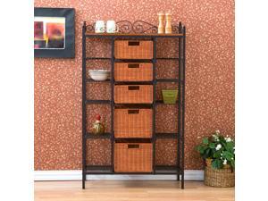Manilla Five Drawer Kitchen Rack - by Southern Enterprises Manilla Five Drawer Kitchen Rack - by Southern Enterprises