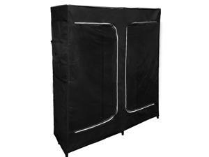 Florida Brands Black 60 Inch Portable Closet with Shoe Organizer Florida Brands Black 60 Inch Portable Closet with Shoe Organizer