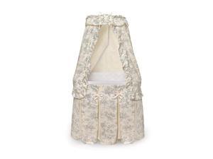 Black Toile Majesy Bedding with Canopy by Badger Basket Black Toile Majesy Bedding with Canopy by Badger Basket